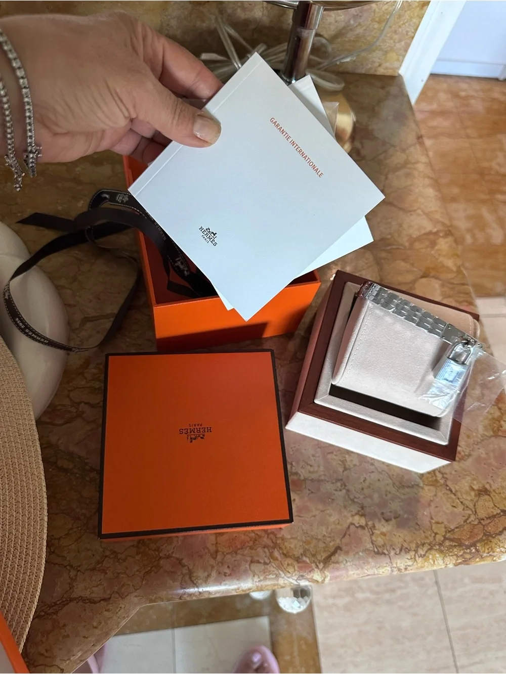Hermes Kelly watch Silver Stainless Steel Women's Bracelet Watch